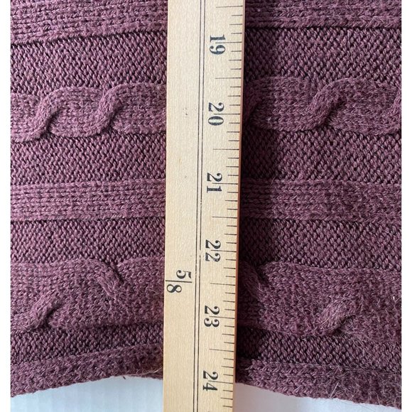 Old Navy Womens Burgundy Oversized Cable Knit Sweater Size XS Academia, Grunge - Picture 6 of 8